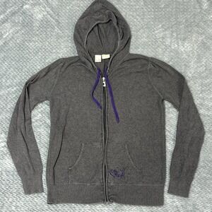 O'Neill Hooded Babydoll Sweater Women's M Y2K Long Sleeve Knit Surf Skate Grunge